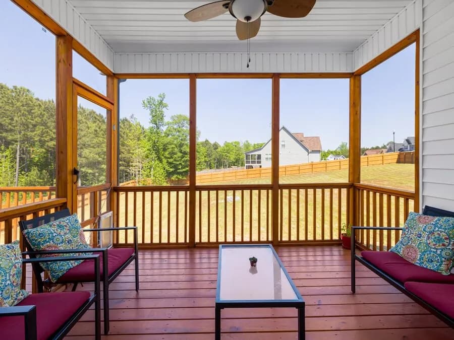 Porch Screen Installation project example 1 by Stateside Fence and Deck