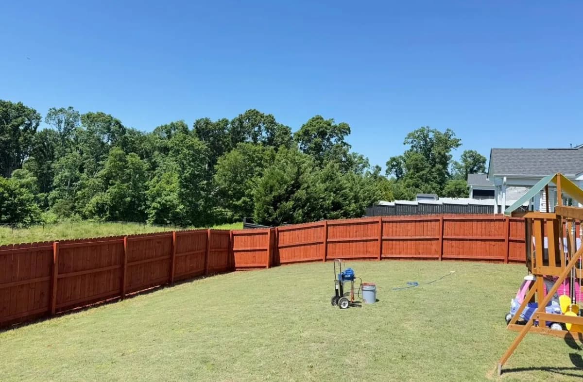 Staining & Wood Protection project example 11 by Stateside Fence and Deck