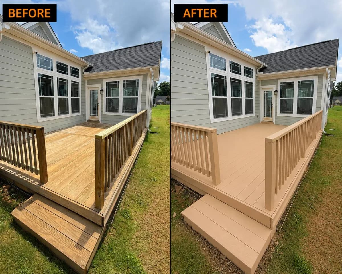 Staining & Wood Protection project example 15 by Stateside Fence and Deck