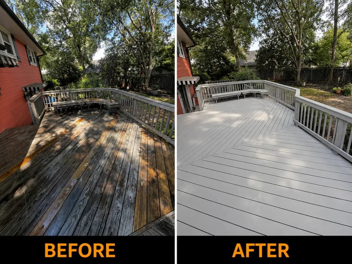 Staining & Wood Protection project example 9 by Stateside Fence and Deck