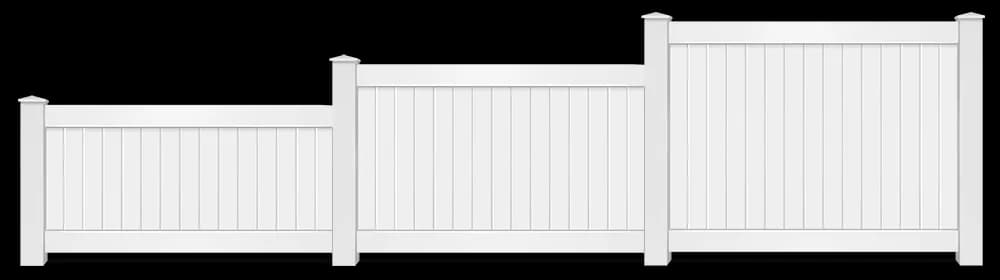 Vinyl fence height options from low picket to tall privacy panel for Upstate South Carolina homes