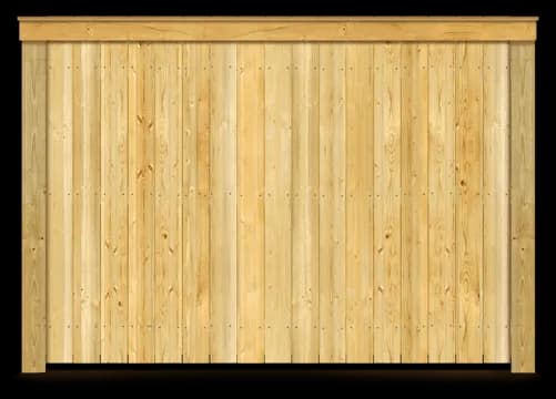 Cap & Trim Fence wood fence style installed in Greenville and Spartanburg SC by Stateside Fence and Deck