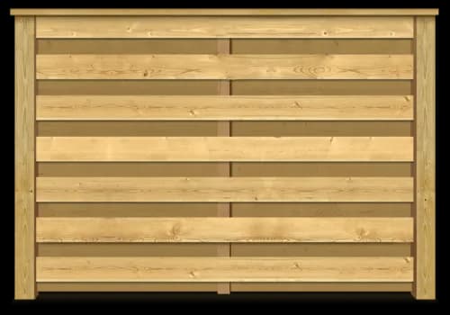 Horizontal Shadowbox Fence wood fence style installed in Greenville and Spartanburg SC by Stateside Fence and Deck