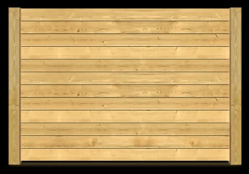 Horizontal Fence wood fence style installed in Greenville and Spartanburg SC by Stateside Fence and Deck