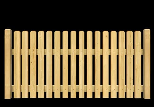 Residential Picket Fence wood fence style installed in Greenville and Spartanburg SC by Stateside Fence and Deck