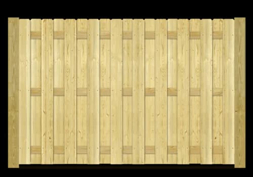 Shadowbox Fence wood fence style installed in Greenville and Spartanburg SC by Stateside Fence and Deck