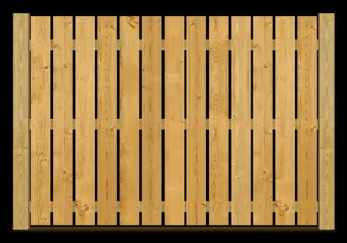 Spaced Picket Fence wood fence style installed in Greenville and Spartanburg SC by Stateside Fence and Deck